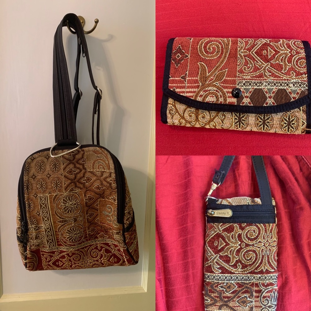 3-Piece Mini Backpack Wallet Set Danny K